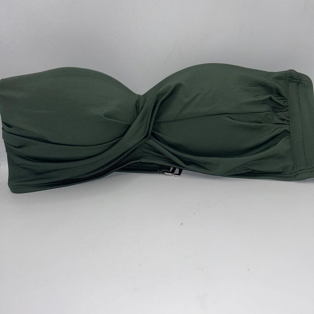 Kona Sol Bandeau Convertible Bikini Top Women’s Size M Green